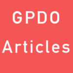 General Permitted Development Order (GPDO) - Articles